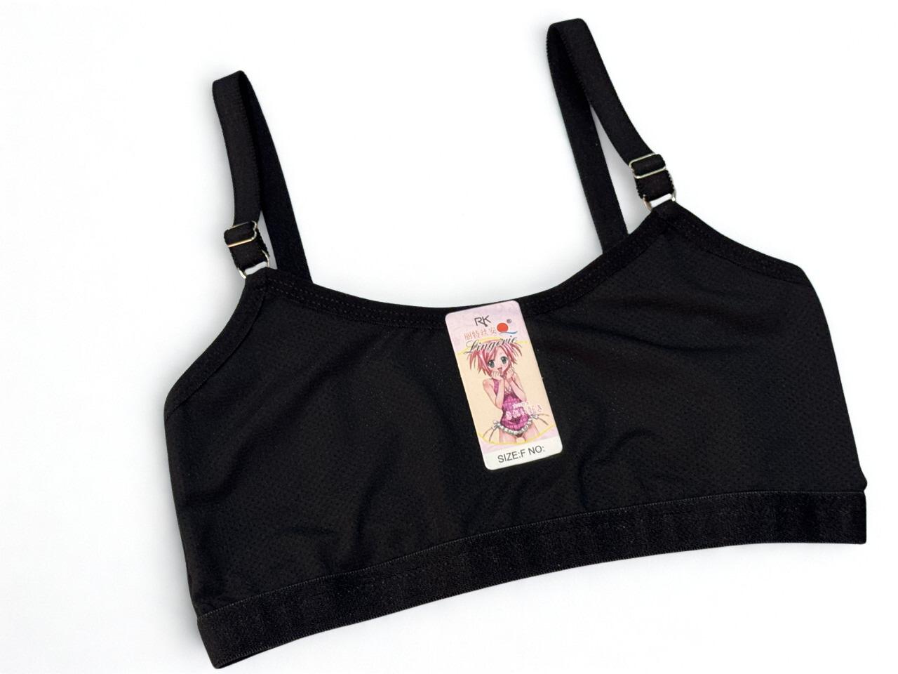 Training & Sports Bra for Teen Girls (Age 10–14)  Adjustable Straps, Cotton Blend