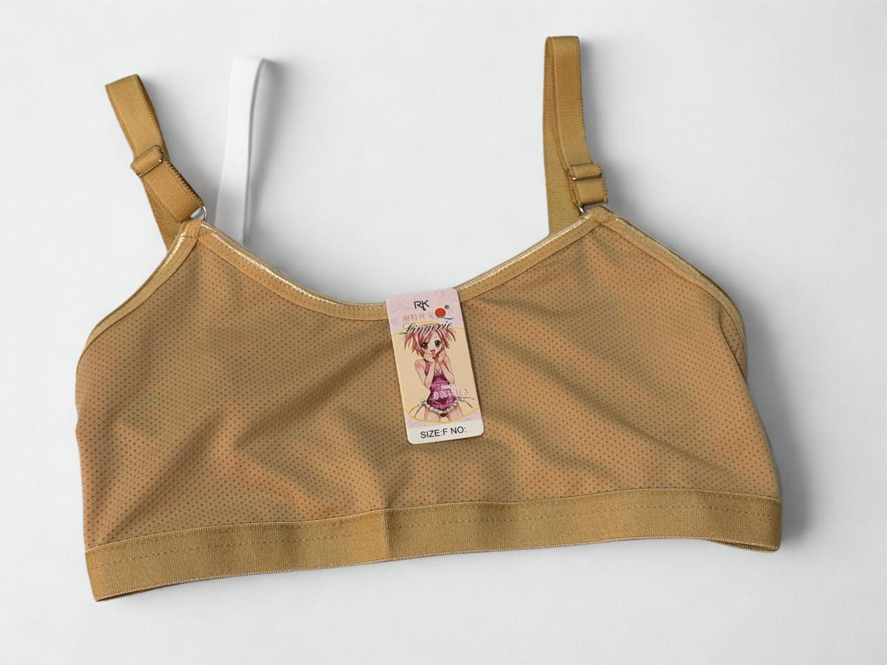 Training & Sports Bra for Teen Girls (Age 10–14)  Adjustable Straps, Cotton Blend