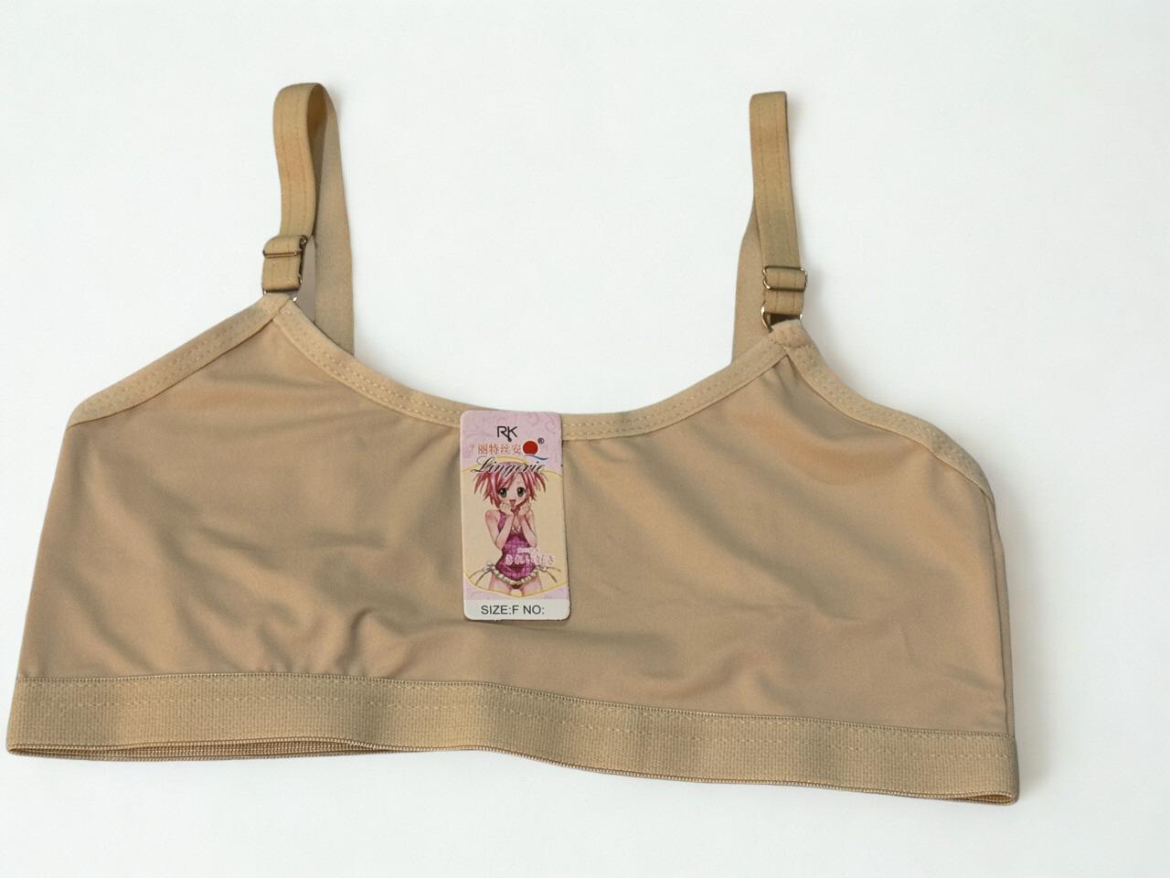 Training Bra for (Age 10–14) – Nylon Soft Fabric, Adjustable Straps & Back‑Hook Closure