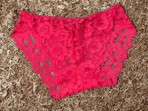 Women’s Lace Panties – Soft Stretchable Briefs – Multiple Colors (Small to Medium)