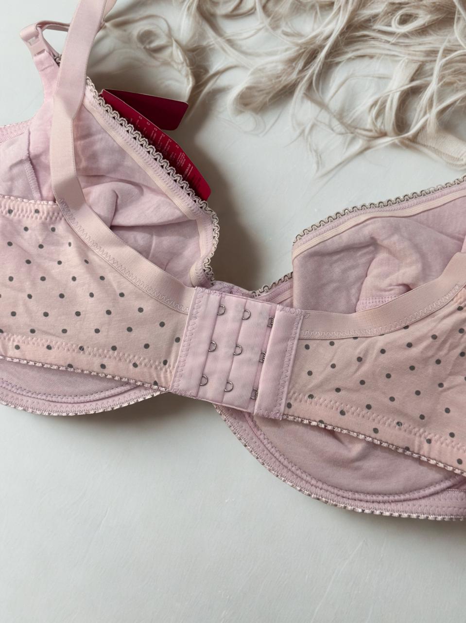 Pink Front Open Feeding Bra – Cotton Light Padded Ring Push-Up | Size 34C to 40C |