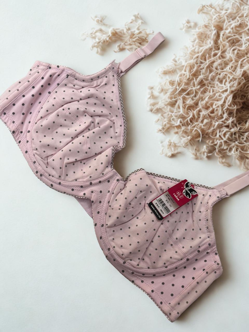 Pink Front Open Feeding Bra – Cotton Light Padded Ring Push-Up | Size 34C to 40C |