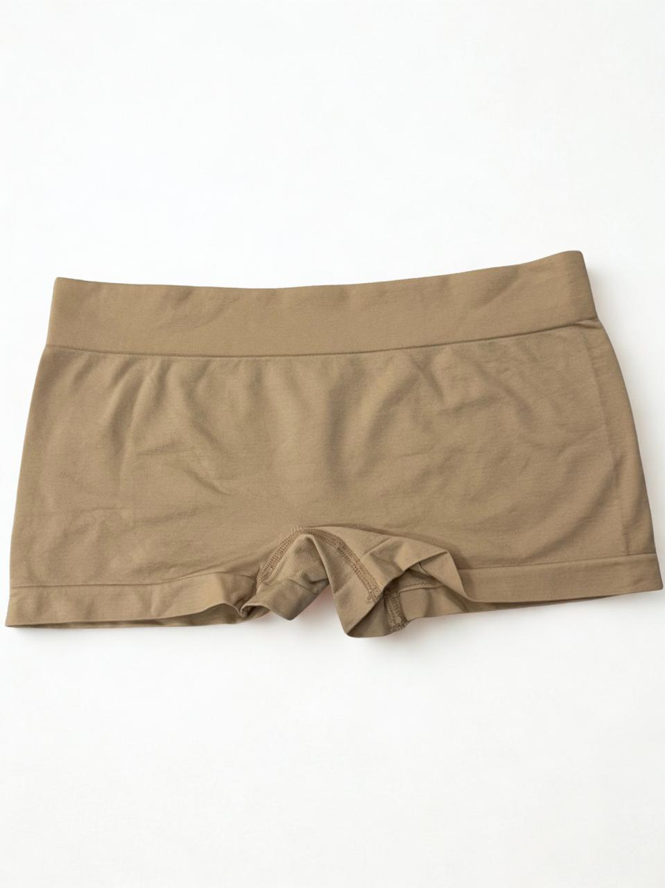 Women’s High Waist Boxer Panty – Seamless Comfort | Skin Color