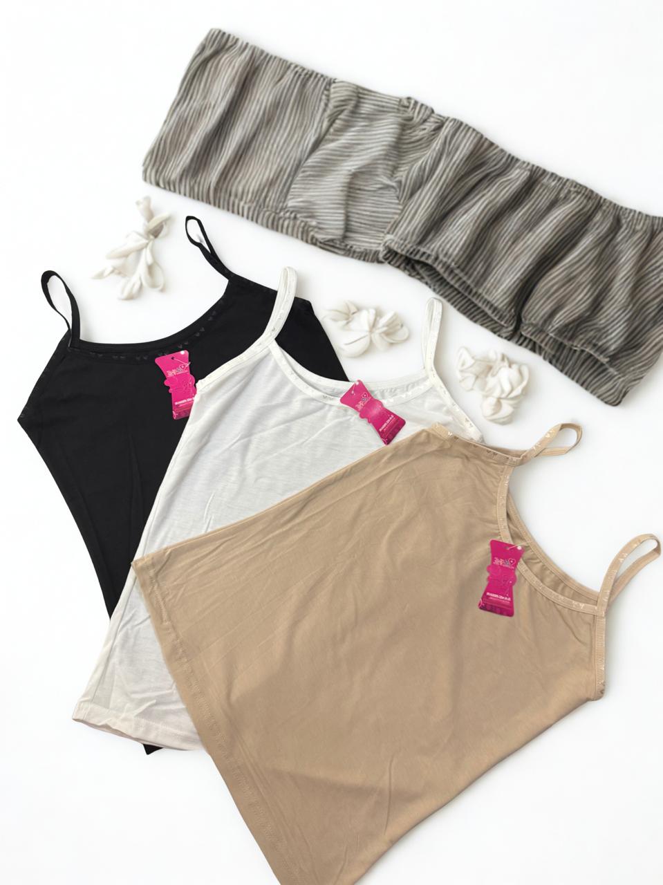Women’s Cotton Spaghetti Strap Camisole – Slim Fit Tank Top for Daily Wear