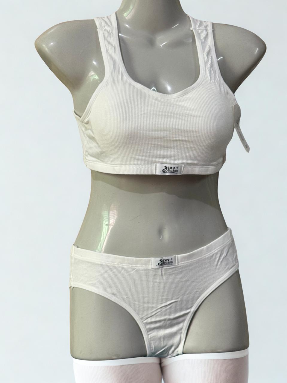 Sports Bra & Panties Set – Wireless, Removable Padding & Free‑Size Comfort