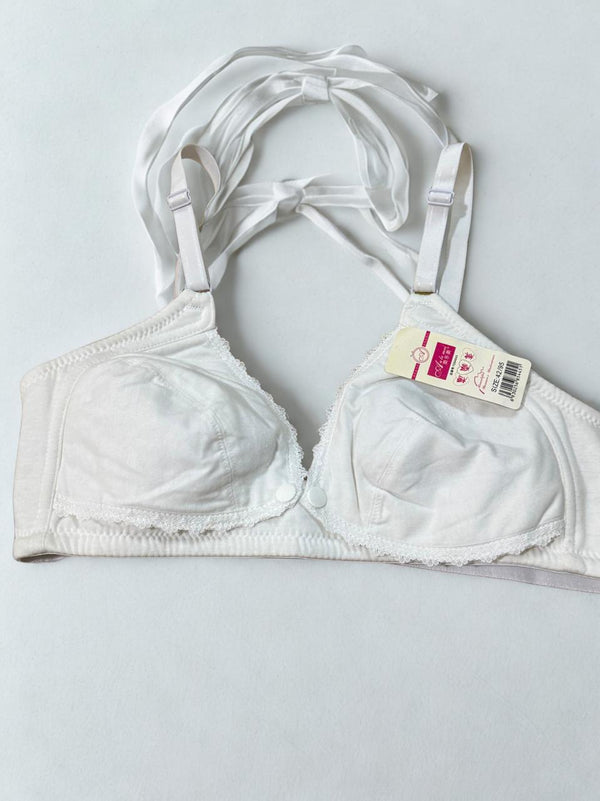 Front Open Nursing Bra – Lightly Padded, Comfortable Cotton – 3 Colors (Sizes 36–42)