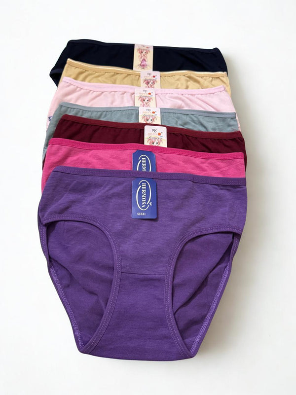 Pack of 2 Cotton Panties – Solid Colors | Small & Medium Size | Random Color Selection