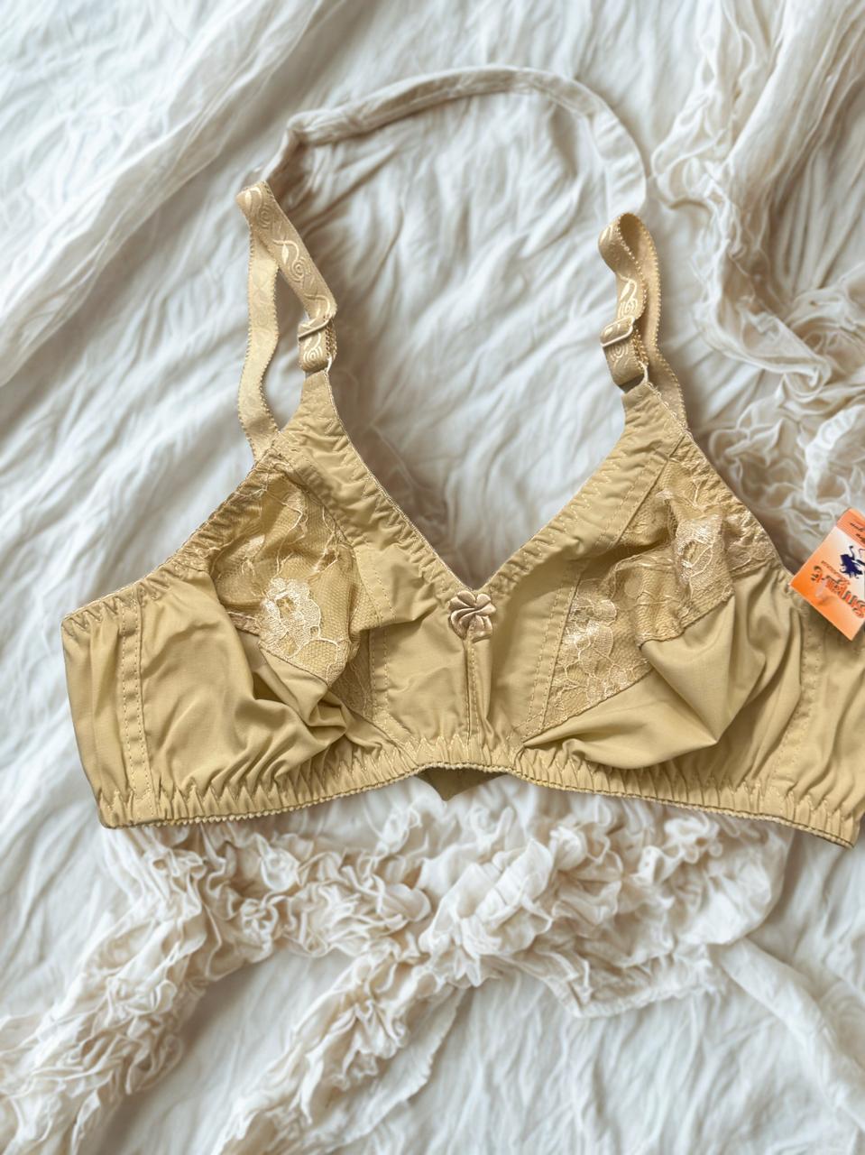 Cotton Non Padded Bras for Women – Skin & Black, Comfortable Everyday Wear, Sizes 32-42