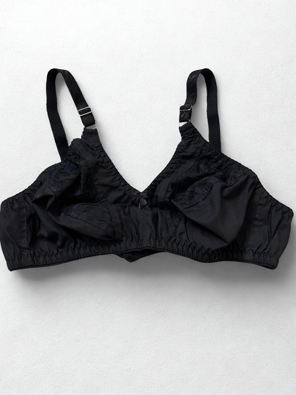 Cotton Non Padded Bras for Women – Skin & Black, Comfortable Everyday Wear, Sizes 32-42