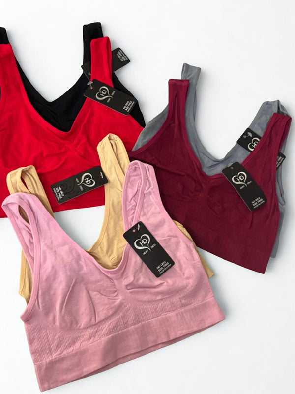 Pack of 2 Air Bras – Free Size | Seamless Comfort Bra for Women | Multi Colors | Wire-Free Soft Stretch Fabric