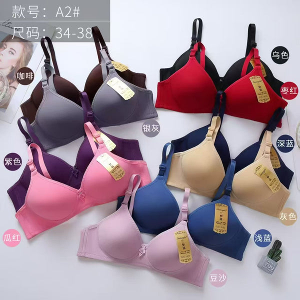 2-Pack Premium Padded Cotton Bras – Everyday Comfort | Sizes 32-36 | Silken Intimate Fashion