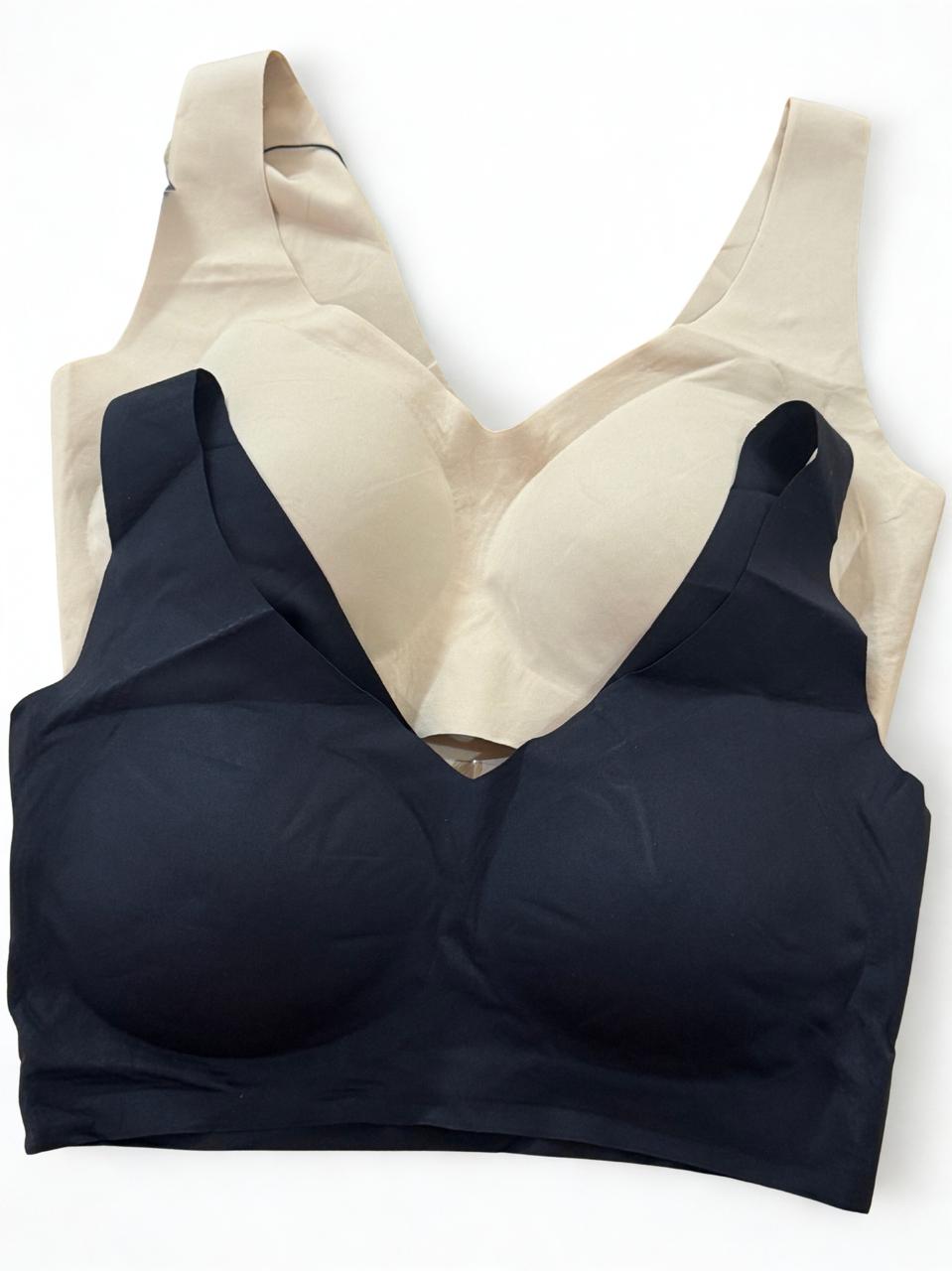 Pack of 2 Seamless Comfort Bras for Women | Free Size | Everyday Wear