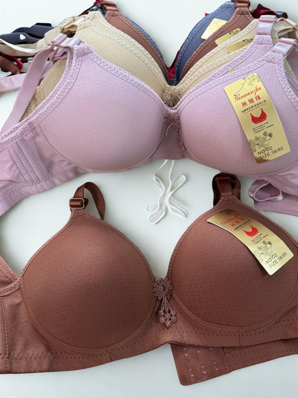 Women’s Non-Wired Padded Full Coverage Bra – Pack of 2 (Cup B–C)
