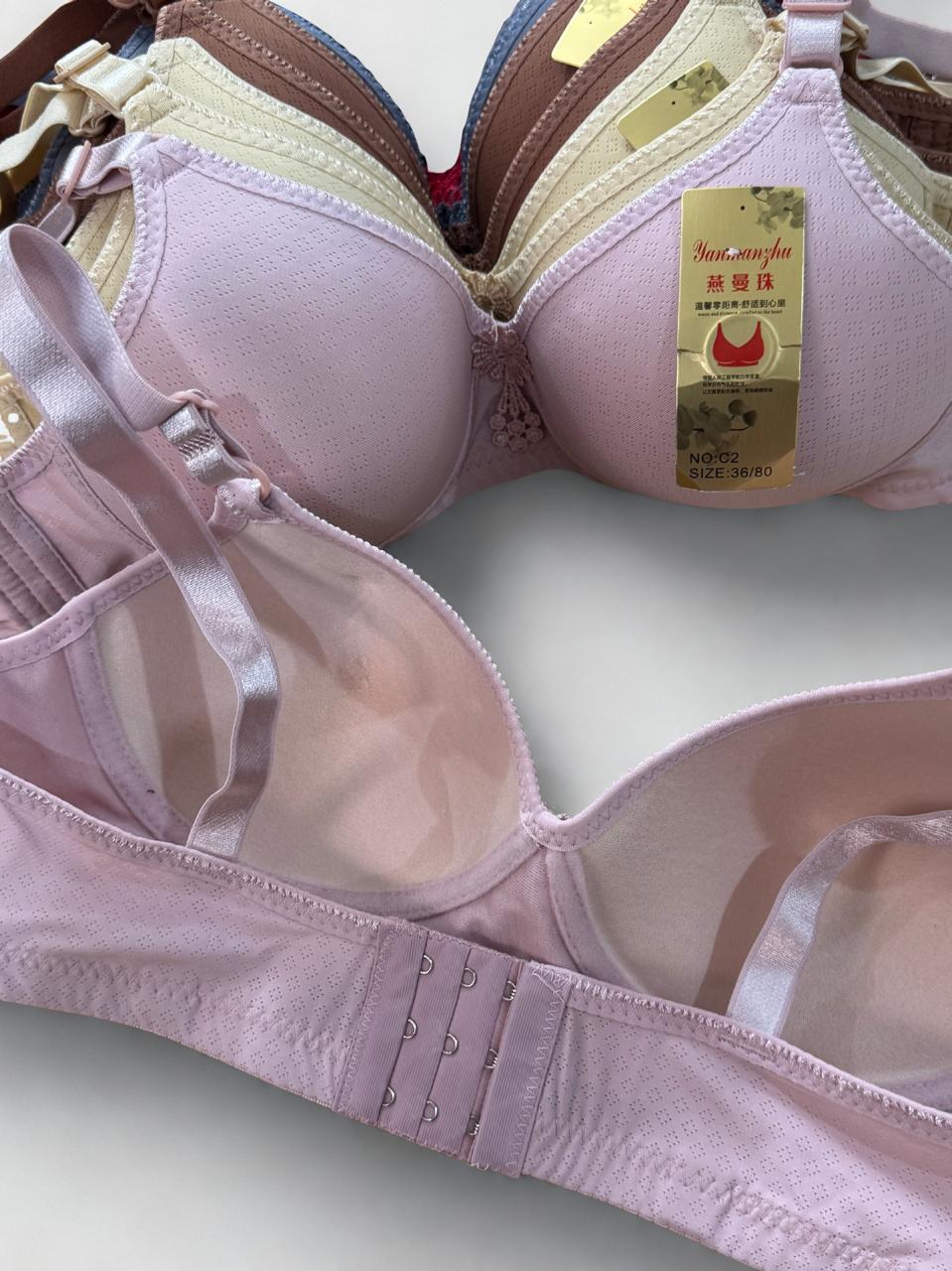 Women’s Non-Wired Padded Full Coverage Bra – Pack of 2 (Cup B–C)