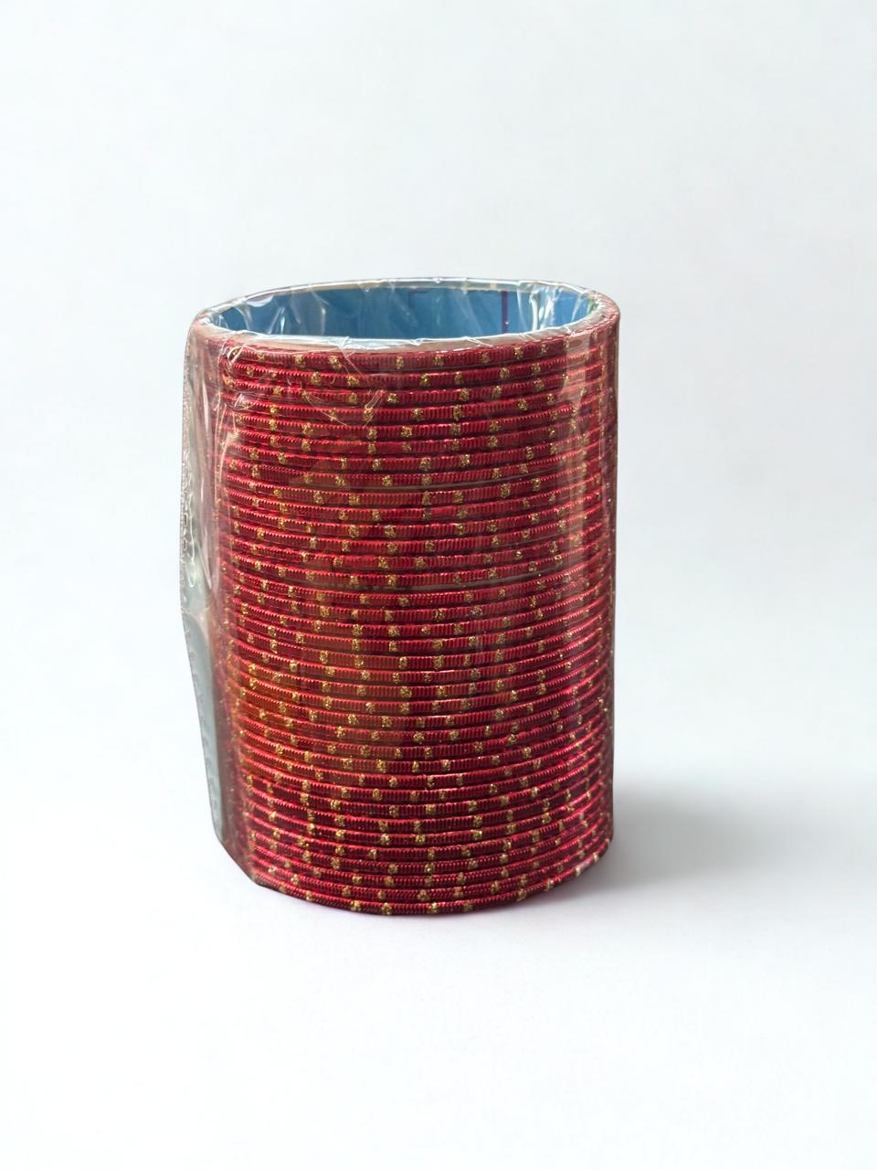 Metal Ladies Bangles Set – Non Breakable Colorful Chooriyan | Size 2.0, 2.25, 2.5