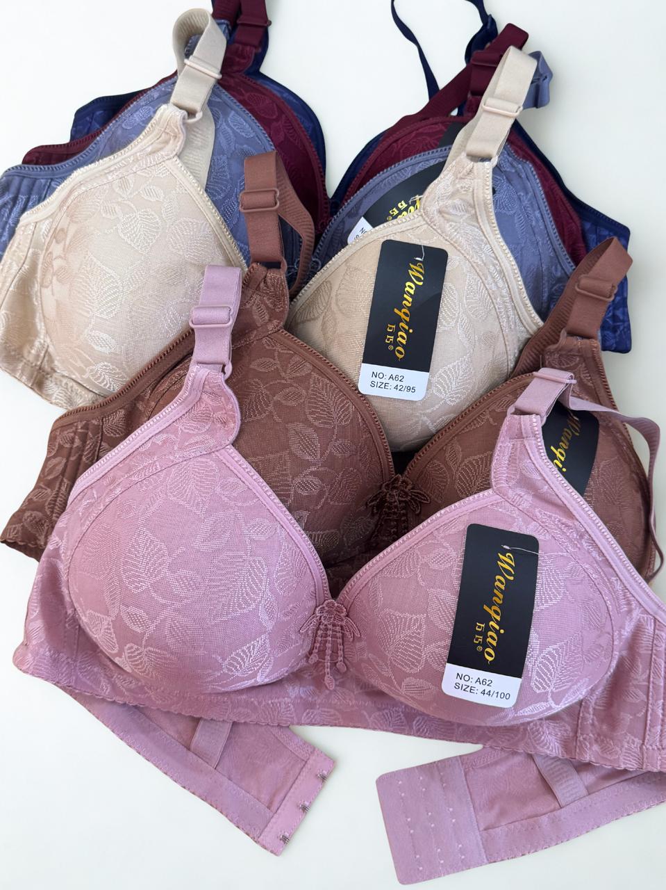 ack of 2 D Cup Full Coverage Bras – Comfortable Non-Padded Support Bras (34D–42D)