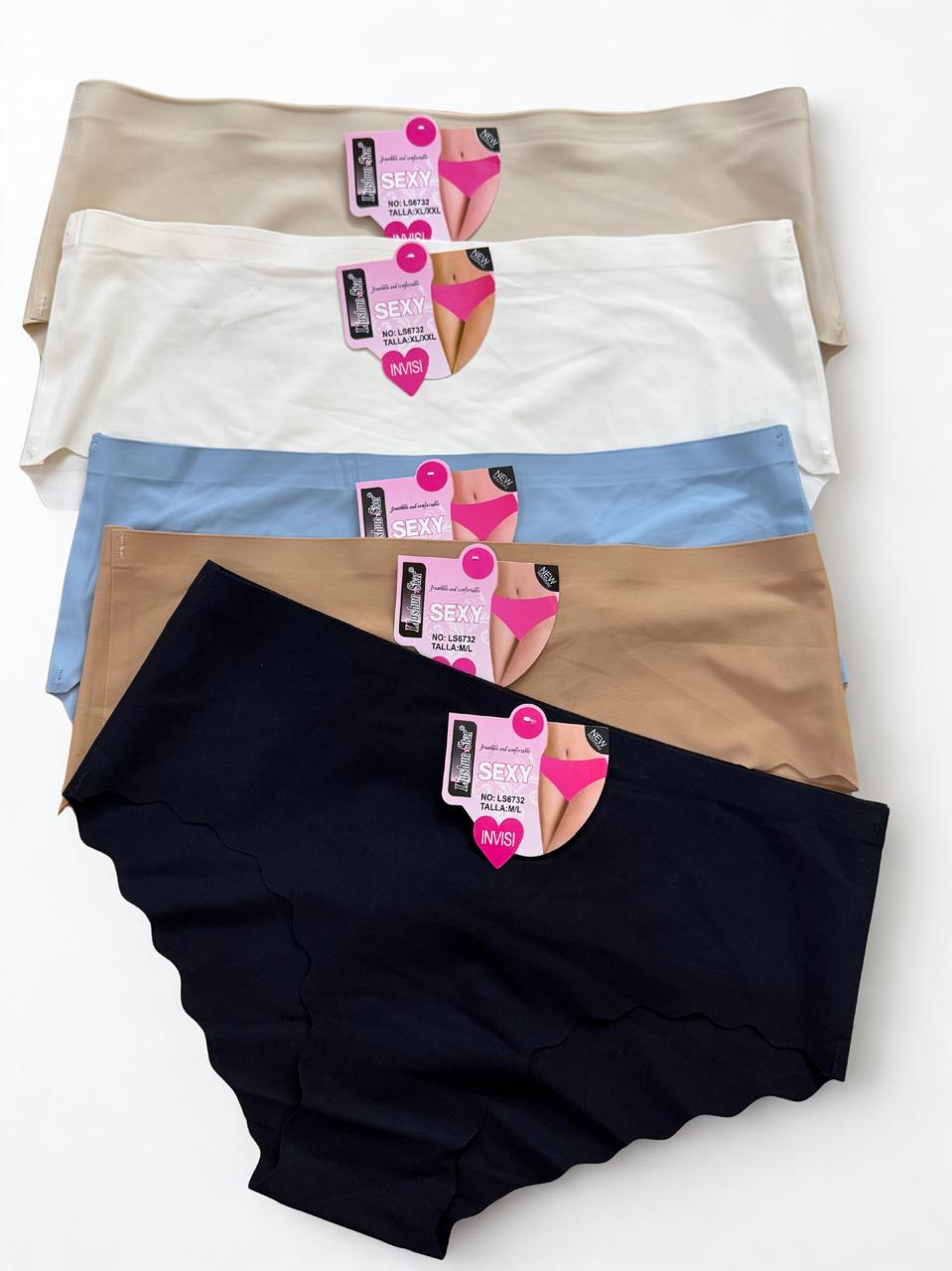 Pack of 2 Seamless Invisible Panties – No Line Laser Cut Underwear (S–XXL)