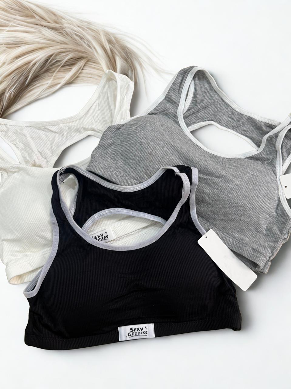 Sports Bra & Panties Set – Wireless, Removable Padding & Free‑Size Comfort