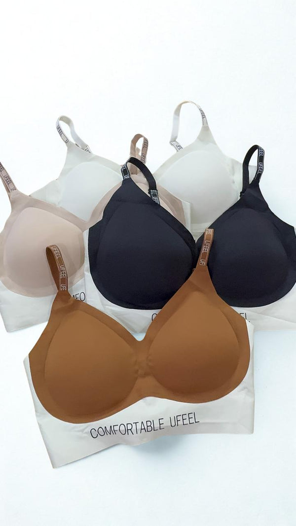 Silken Seamless Soft Padded Wireless Bra for Women – Medium to XXL