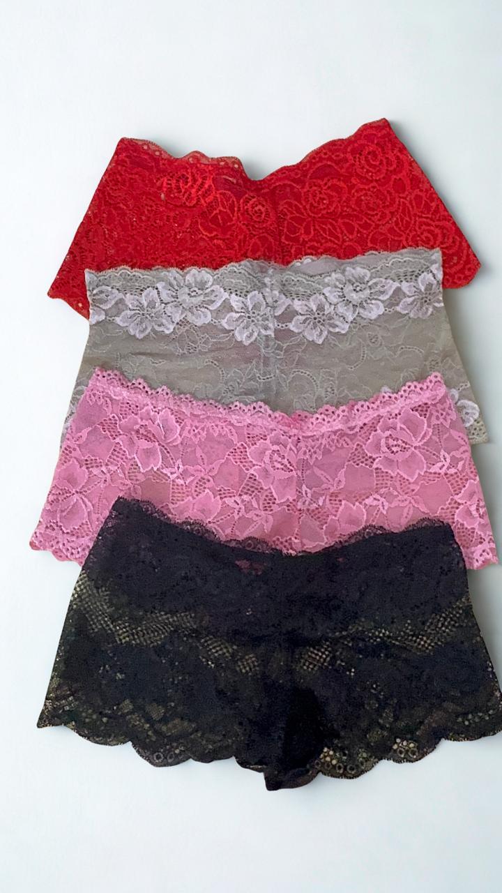 Pack of 2 Women's Lace Net Panties – Free Size | Soft Stretch Briefs | Best Fit Small & Medium | Random Colors