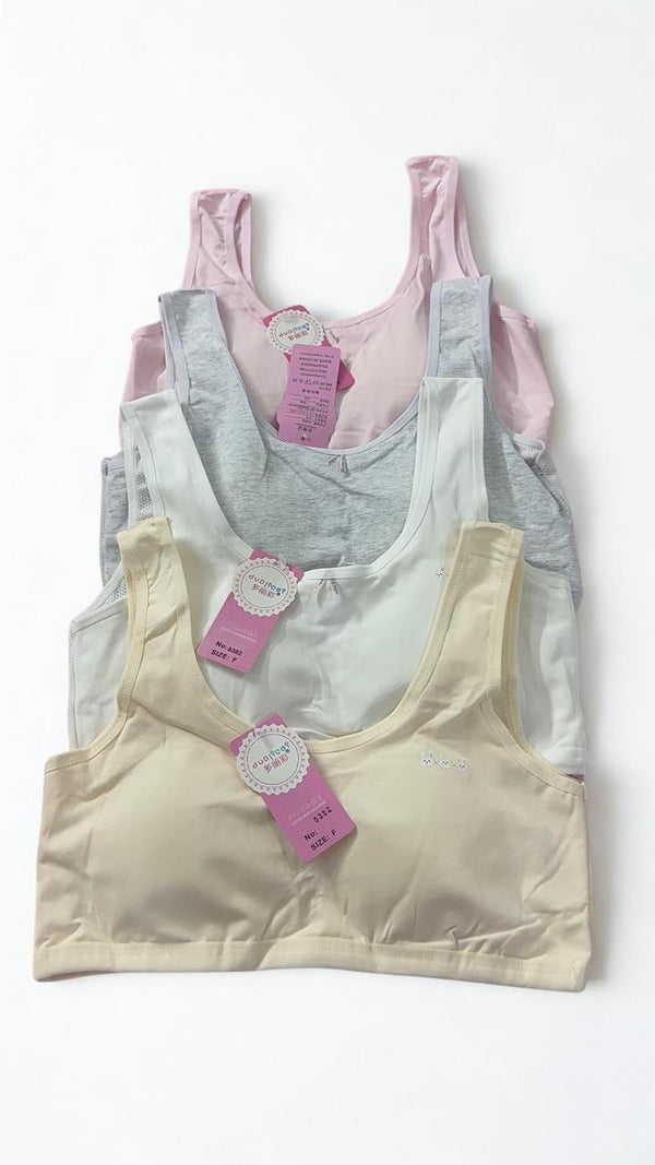 Teen Girls Training Bras with Removable Pads – Size 30–34 | Pack of 2 & 4