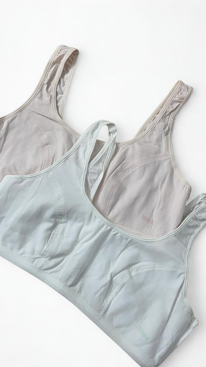 Pack of 2 Women’s Light Padded Wireless Bras – Comfortable Everyday Bra – S–L