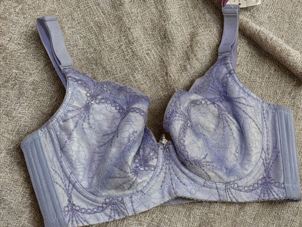 Sexy Lace Underwire Bow Push-Up Bra – Nylon/Spandex Bralette