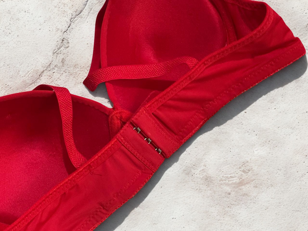 Elegant Red Single-Padded Fancy Bra – Bridal & Occasion Lingerie