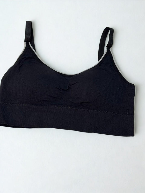 Wireless V-Neck Bralette Cami Bra – Strapless Comfort Tank Top Bra for Women & Girls