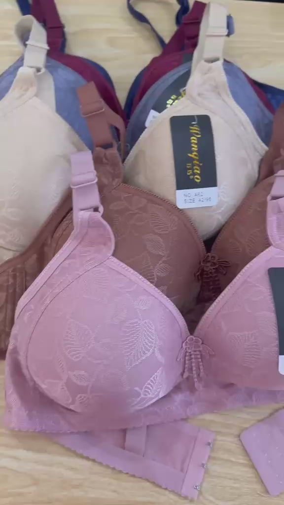 ack of 2 D Cup Full Coverage Bras – Comfortable Non-Padded Support Bras (34D–42D)