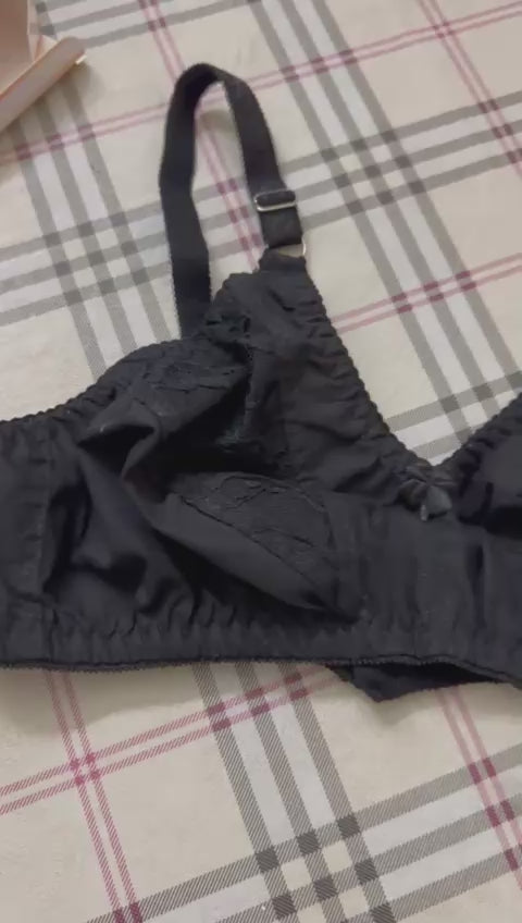 Cotton Non Padded Bras for Women – Skin & Black, Comfortable Everyday Wear, Sizes 32-42