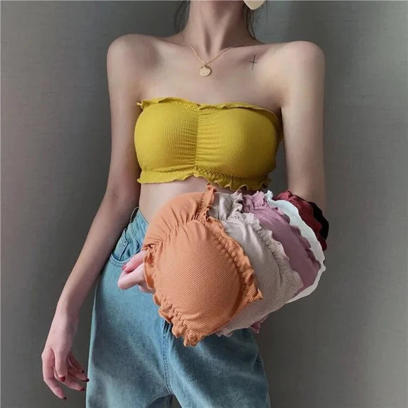 Silken Lace Tube Strapless Bra – Wireless, Comfortable & Stylish