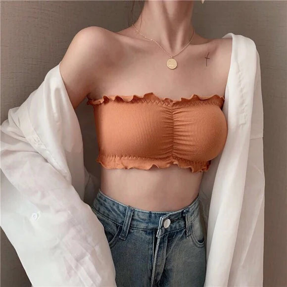 Silken Lace Tube Strapless Bra – Wireless, Comfortable & Stylish